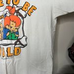 American Vintage 1994 vintage 90s 1990s Flintstones Bone To Be Wild white t-shirt Photo 5