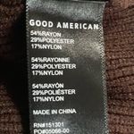 Good American Ribbed Lace-up Sweater In Chocolate Brown Size 1 Small NWT Photo 6