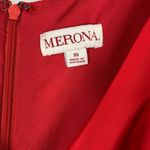Merona Herringbone Plaid Red Ruched Top Dress 10 Photo 7