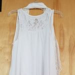 *Feratelli Lace Top w Scarf White Size M Photo 2