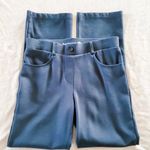 Betabrand Straight Leg Classic Dress Yoga Pants Jeanie in Navy Blue SP Photo 0