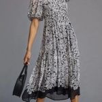 Anthropologie  Squareneck Smocked Midi Dress Photo 1
