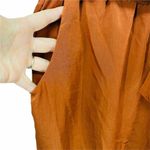 Paisley Raye Hydrangea Pant Burnt Orange Elastic Waist Pants Womens 1X Photo 2