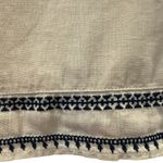 J. Crew Point Sur Linen Embroidered Tank Flutter Sleeves Boho Coastal Cowgirl XS Blue Photo 7