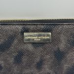 Adrienne Vittadini Womens Black Long Zip Around Wallet CC Slot Cheetah Pebbles Photo 1