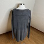 Free People  Thermal Shirt Womens XS Monterey Oversized Waffle Knit Multicolor Photo 7