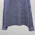 PINK - Victoria's Secret  XS Purple Marled Oversized Cropped Sweater Photo 7
