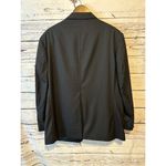 Men's Cricket Blazer Jacket, Black & White Striped, Size 46S Photo 2