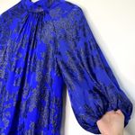 Monique Lhuillier  Azurite Long-Sleeve Tie-Back Short Dress Size 4 NWT Photo 3