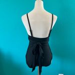 Aerie NWT  Wrap One Piece Swimsuit Women's True Black Swim Beach Paddle Size L Photo 4