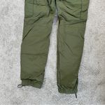 LCKR Women’s Mayday Utility Cargo Pants Nylon Pull On High Rise in Green Army S Photo 7