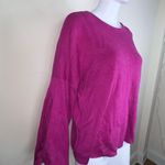 CAbi  Split Bell Sleeve‎ Magenta Sweater Photo 3