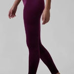 Athleta  Elation Velvet Tight Legging Women's XS Purple‎ Full Length Activewear Photo 0