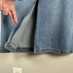 Faded Glory Y2K 90s Denim Maxi Skirt Womens 10 Blue‎ Slit A-Line Stretch Modest Vintage Vtg Photo 2