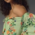 Farm Rio  x Anthropologie Off-The-Shoulder Tiered Floral Midi Dress | NEW | XXS Photo 2