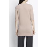 Vince Elbow Sleeve 100% Cashmere Sweater Tunic, Crew Neck in Blush Size Large Photo 2