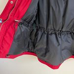 Ralph Lauren LAUREN  Red Down Fill Faux Fur Hood Cinch Waist Puffer Winter Jacket Photo 11