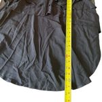 Wrangler Black Rodeo Blouse Western Collar Tips High Low Tiered Womens Large Photo 6