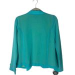 Willi Smith Blazer. Gorgeous Aqua Blazer with Lime Green. Medium, Like New. Photo 1