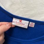 Blue Quacker Factory blue 3/4 length sleeve tee wintery bicycle design Size XS Photo 1