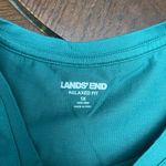 Lands' End Teal relaxed fit Short Sleeve Women's Tee Photo 3
