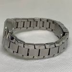 Fossil blue women’s date watch 28mm round case silver tone 100MWR link running Photo 5