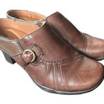 Earth Spirit  Classics Emma Clogs‎ Brown Leather Size 6 Photo 0