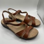 SOUL NATURALIZER Bobbie Women's Leather Strappy Wedge Sandals Tan Size 8M Brown Photo 1