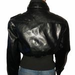 XOXO Faux Leather Bomber Jacket Photo 2