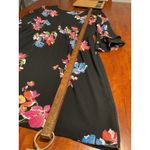 A New Day Women’s‎ Dress Large Black Floral Bell Sleeve V-Neck Office Work And Eawy Photo 5
