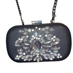 Merona  Evening Bag Hard Shell Rhinestone Embellished Crossbody New With Tags Photo 1