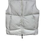 Ralph Lauren Vintage Down Puffer Vest Blue Label Zip Pockets Cream Women’s M Photo 4