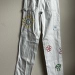 PacSun  White Embroidered Carpenter Denim Pants Photo 3
