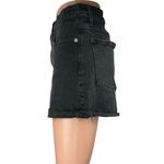 Madewell  Women's Black High Waisted Frayed Cut Off Denim Jean Shorts Size 29 Photo 1