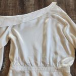 Retrofête Retrofete Elio Dress in Ivory One Shoulder Long Sleeve Size Large Photo 8