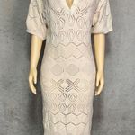 MARBLE crochet midi cover up dress sz s White Photo 1