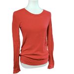 J.Crew  Orange/Red Cotton Crew neck Sweater Size Small Photo 1