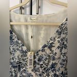 Max Studio Toile floral blue and white dress Photo 2