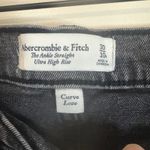 Abercrombie & Fitch The Ankle Straight Ultra High Rise Gray Wash Jeans Photo 2