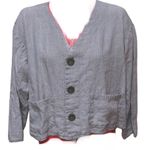 Flax  by Jeanne Engelhart button down oversized jacket Photo 2