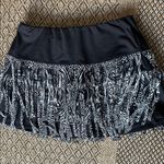 Lucky in Love Women's Level Up Fringe Tennis Skirt Size XS Black Photo 1