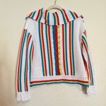 Solid & Striped  The Lola Pullover Crochet Long Sleeved Split Cuffs Photo 11