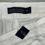 Faded Glory  NWT Size 20W White Denim Cotton Blend Straight Leg Jeans Photo 2