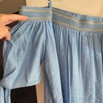 Thalia Sodi Blue flowy off the shoulder top Photo 1