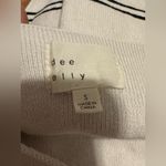 Dee Elly Elegant Black and White Striped Crop Top Photo 2