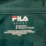 FILA ⭐️  striped green hooded athletic sweatshirt in size small Photo 2