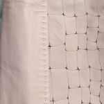 Elie Tahari  Beige Tan Perforated Leather Back Zipper Pencil Skirt US 6 Photo 1