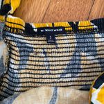 Who What Wear Peplum Linen Ruffle Sleeveless Gathered Back Top Size Small Photo 4