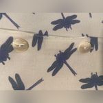 Big Island Size M Sleeveless Shell Button Dragonfly Print Collared Mini Dress White Size M Photo 5