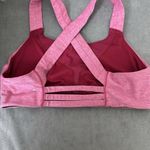 Lululemon On Your Way Bra Size 8 Heathered Dark Pink Unlined Wire Free Sports Photo 8